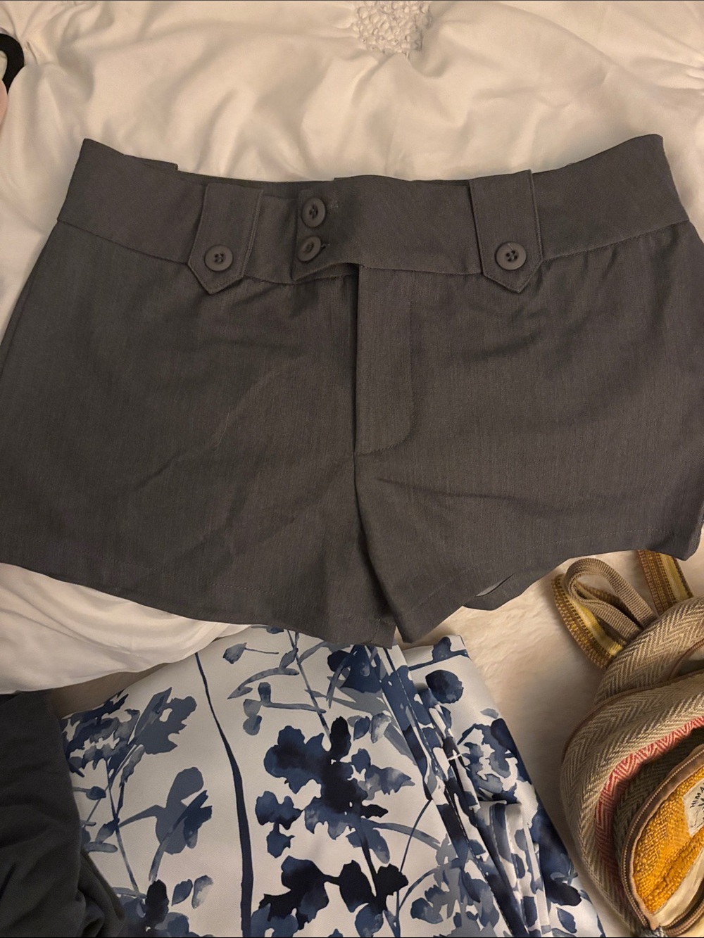 Women’s Tailored Gray Dress Shorts